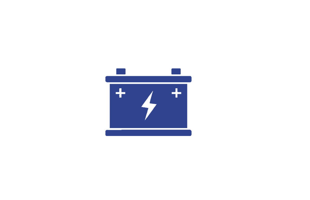 battery icon solid blue